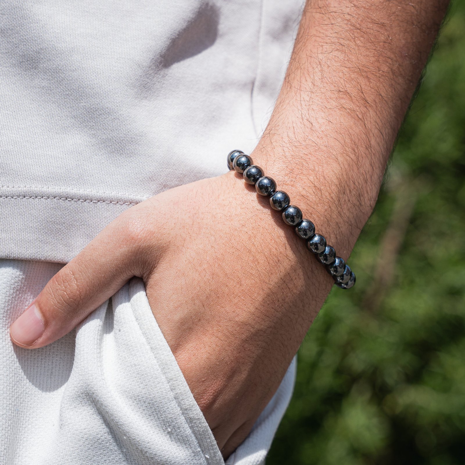 Alternative view of Bracelet Hématite
