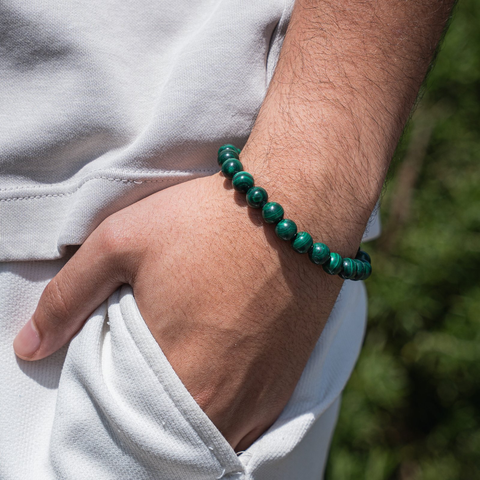 Alternative view of Bracelet Malachite