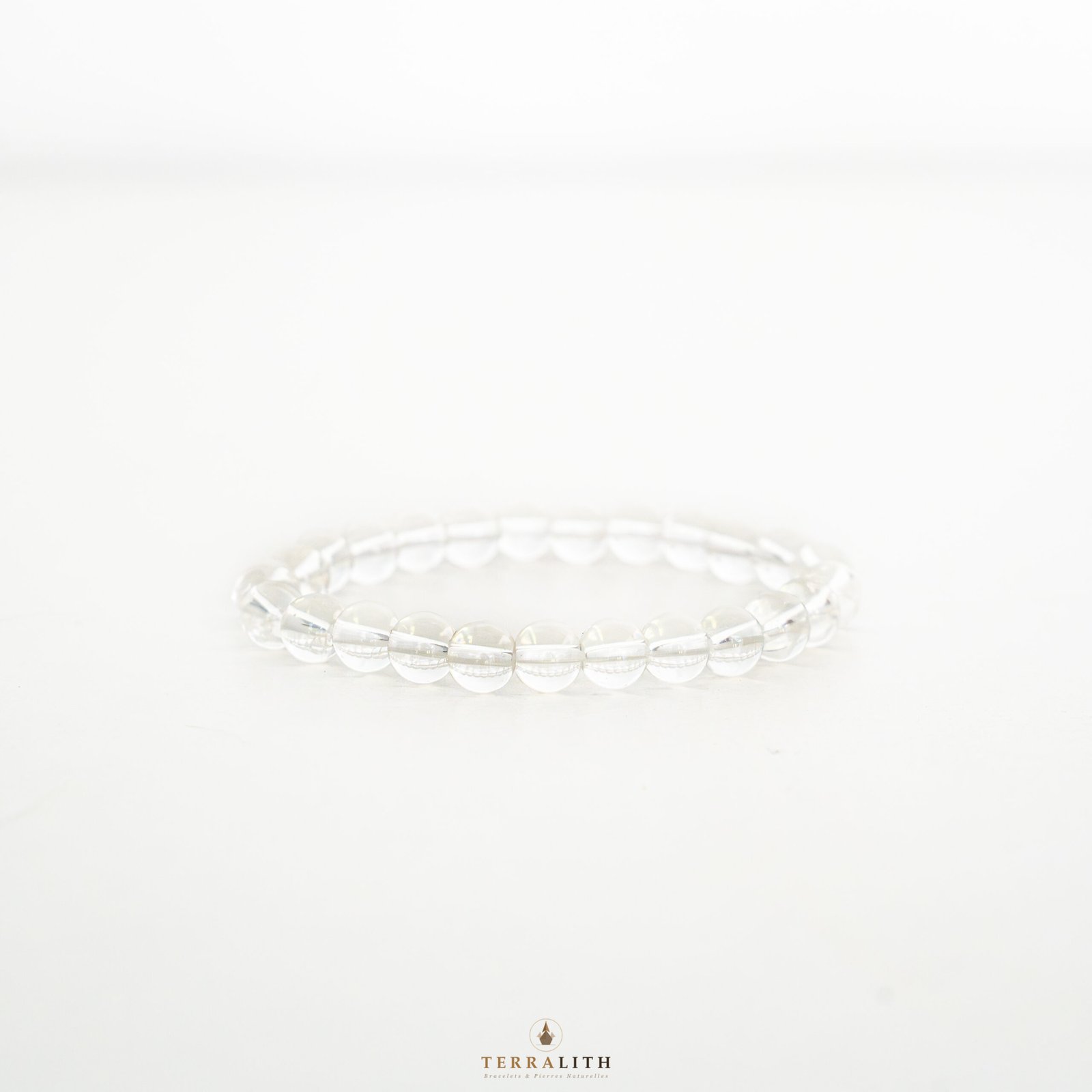 Bracelet Cristal de roche 8mm – Terralith