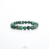 Bracelet Jade 8mm séparateurs tibétains — pierre naturelle verte