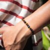 Bracelet Triple Œil 6mm porté — Œil de Tigre Œil de Faucon Œil de Taureau