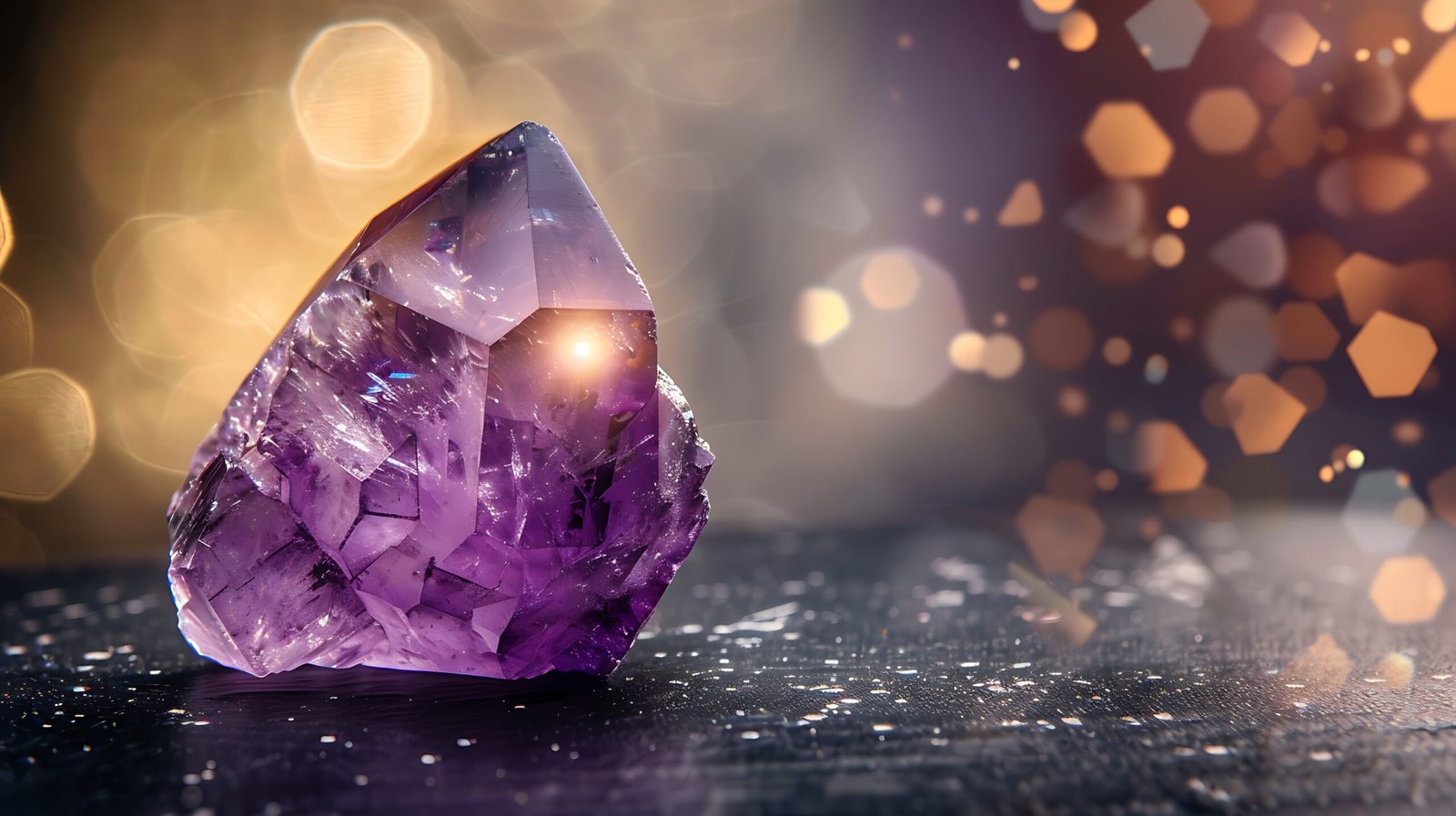 Grappe d'améthyste brute — cristaux violets naturels