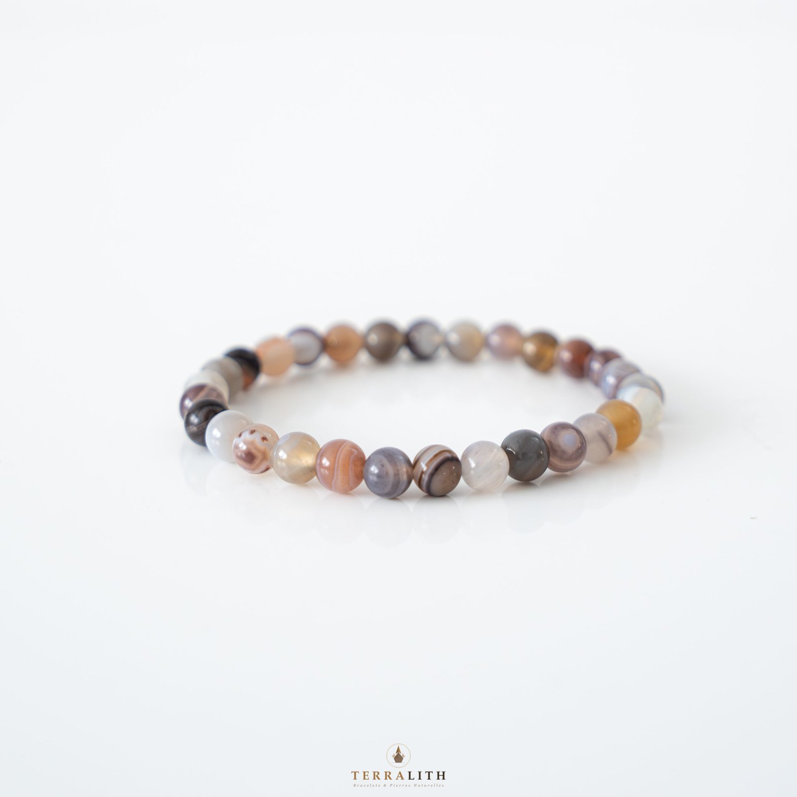 Bracelet Agate du Botswana – Image 5
