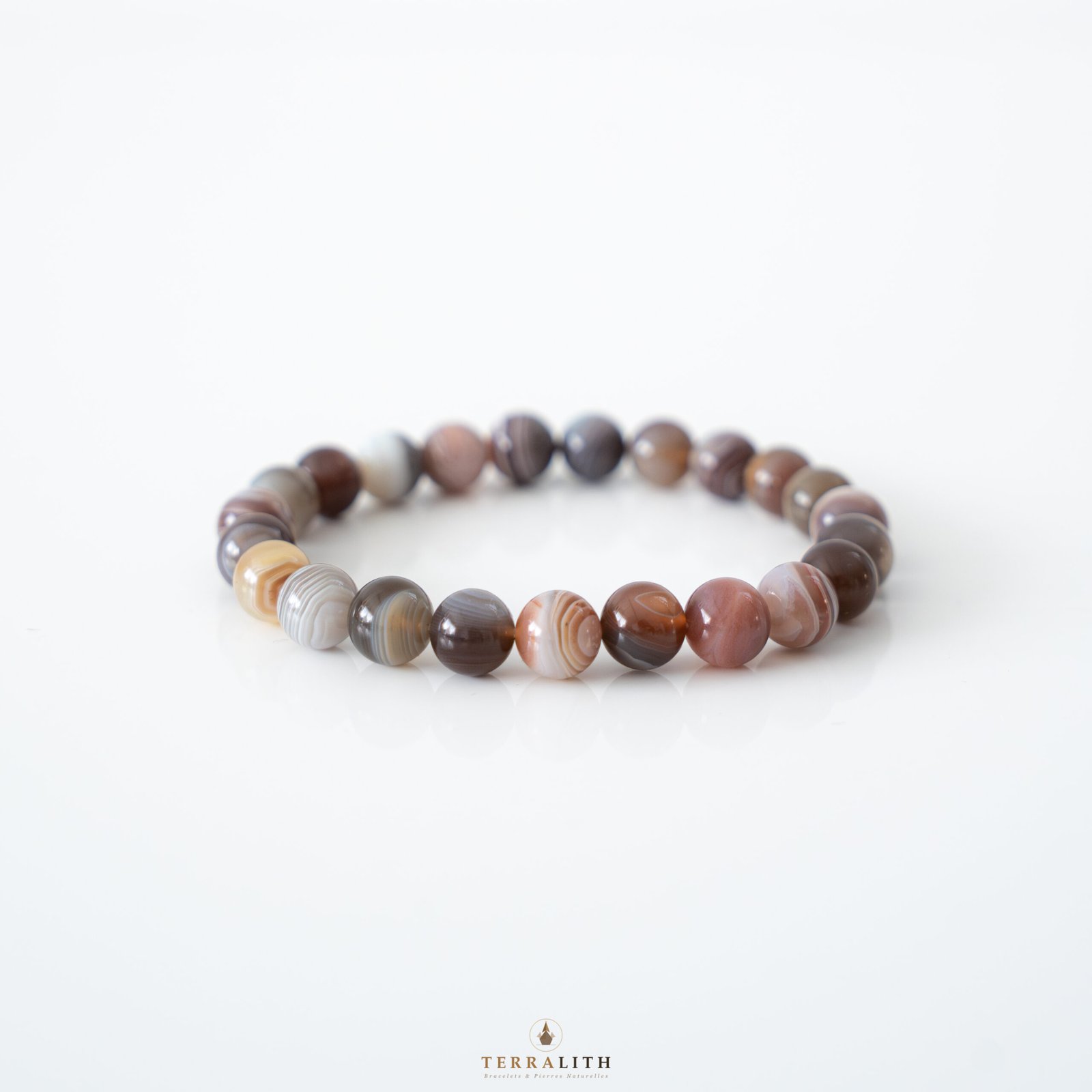 Bracelet Agate du Botswana