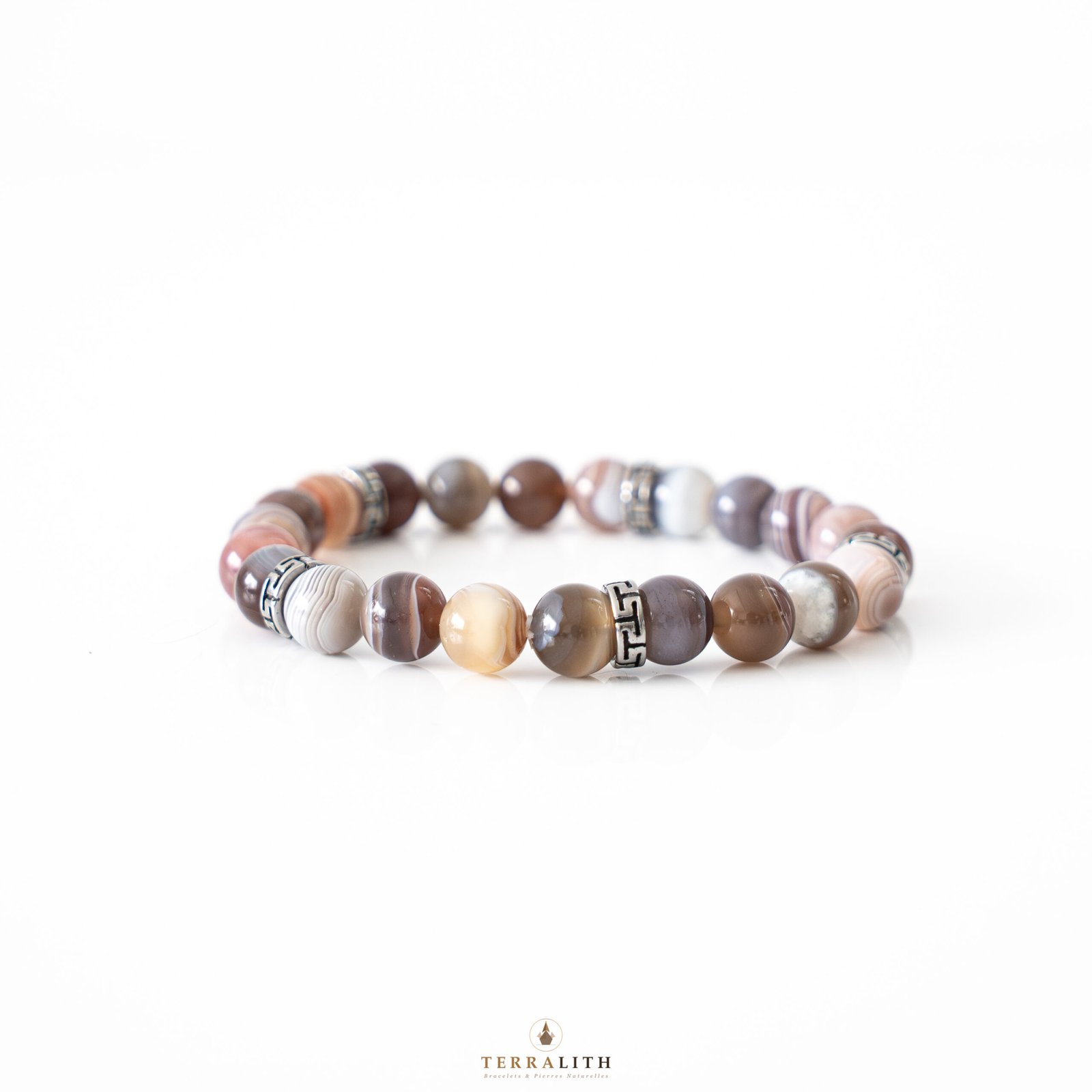 Bracelet Agate du Botswana – Image 3