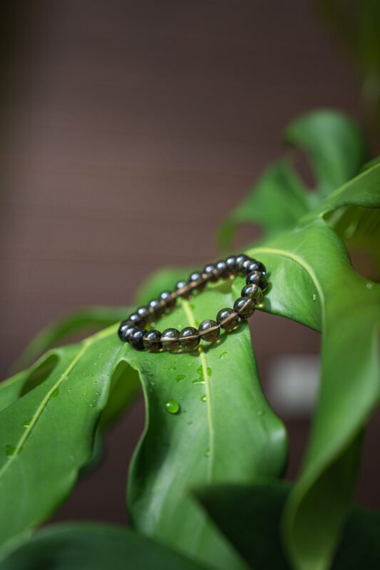 Bracelet quartz fumé